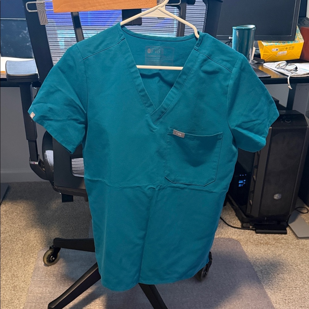 Teal V-Neck  scrubs
